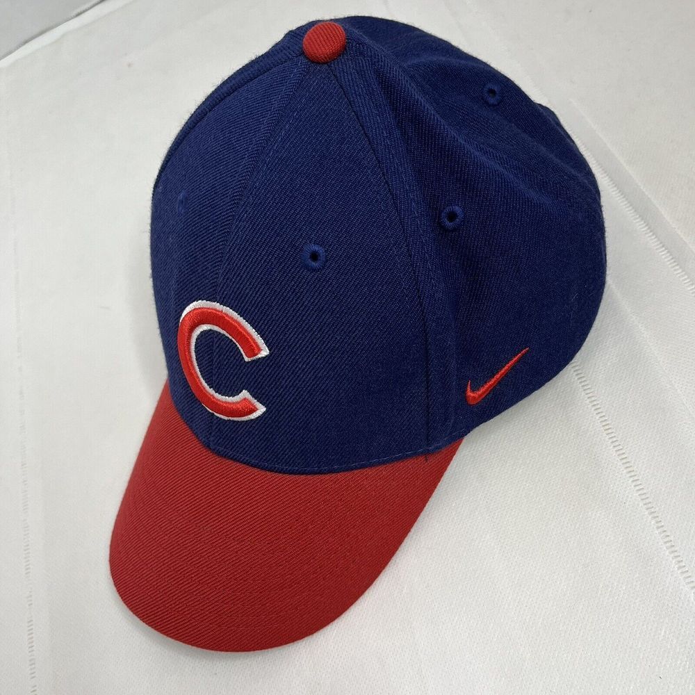 Chicago Cubs Nike Strapback Cap‎ Hat Genuine Merchandise One Size Blue/Red